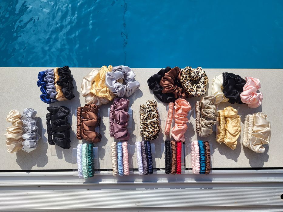 Резинка із натурального шовку, натуральний тутовий шовк