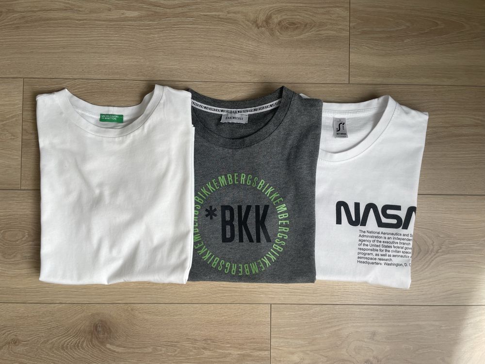 Футболка Benetton, Nasa, Bikkembergs