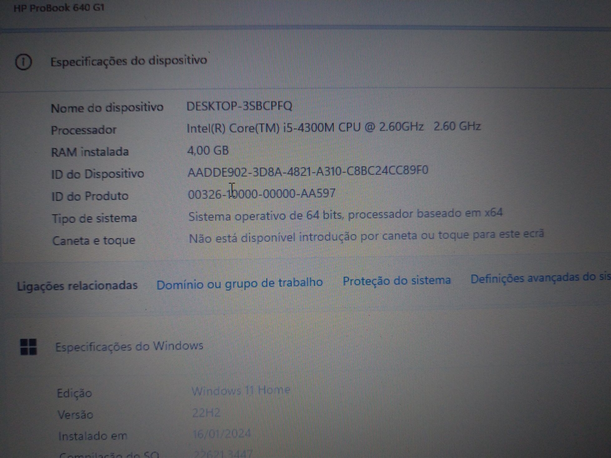 Portatil Hp probook 640 g1