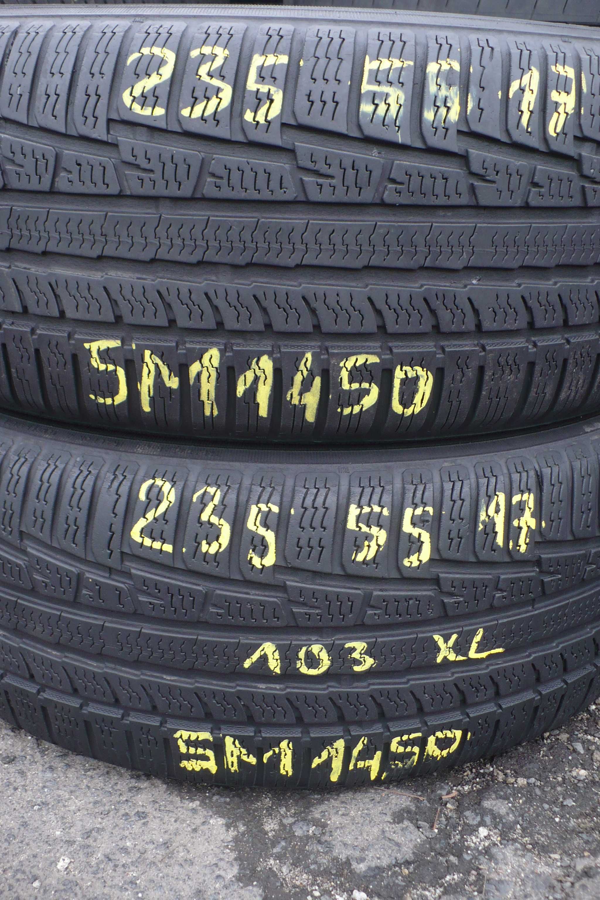 Opony Nokian WRA3 235/55R17 103 XL Całoroczne 5mm 2szt. 2014r.