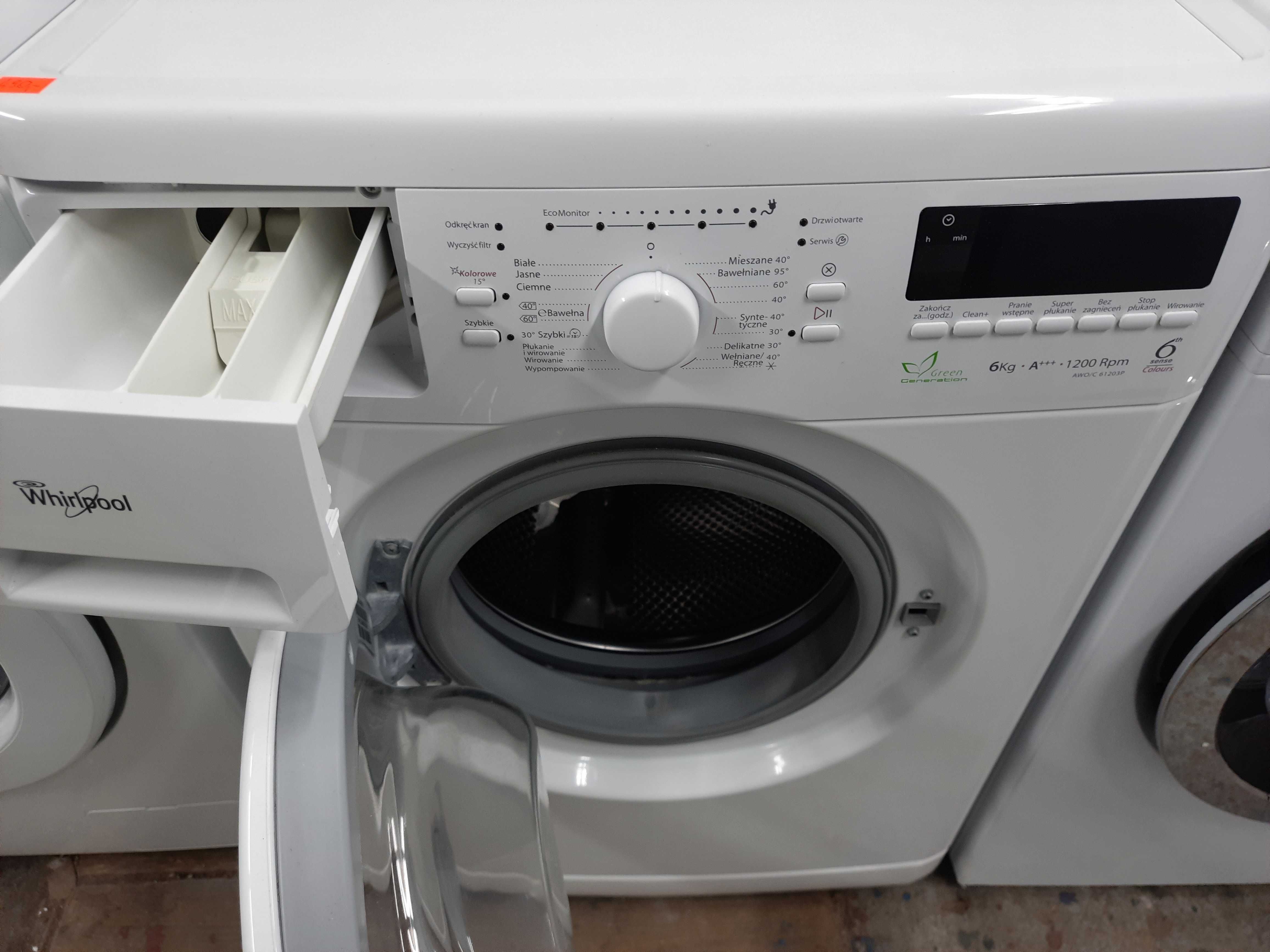 |Pralka Whirlpool 6 kg po przeglądzie, na GWARANCJI + inne modele.