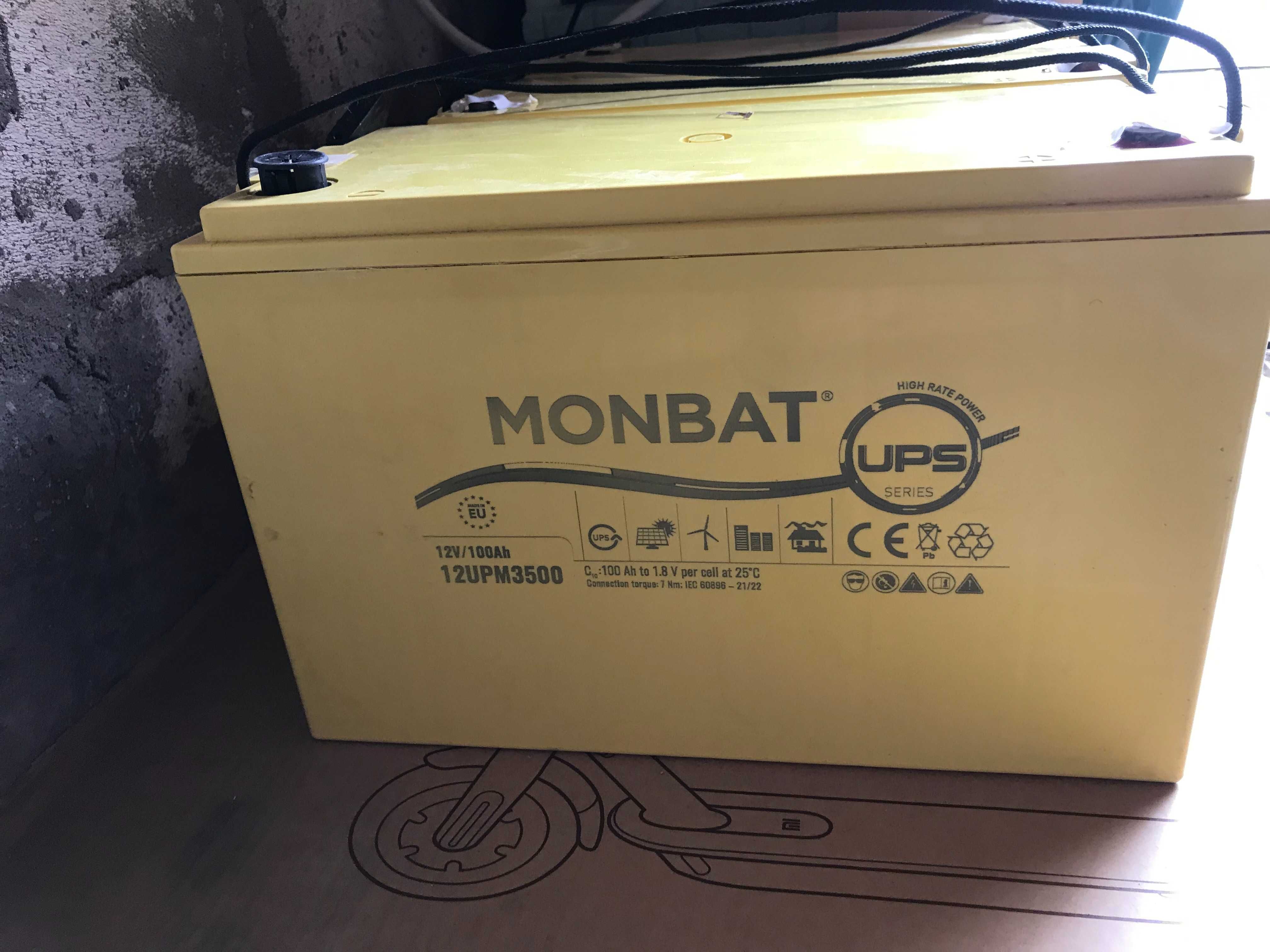 Аккумулятори для сонячної станції  Monbat High Rate Power Top AGM