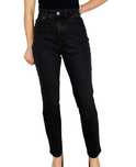 Czarne jeansy rurki z wysokim stanem L 40 H&M