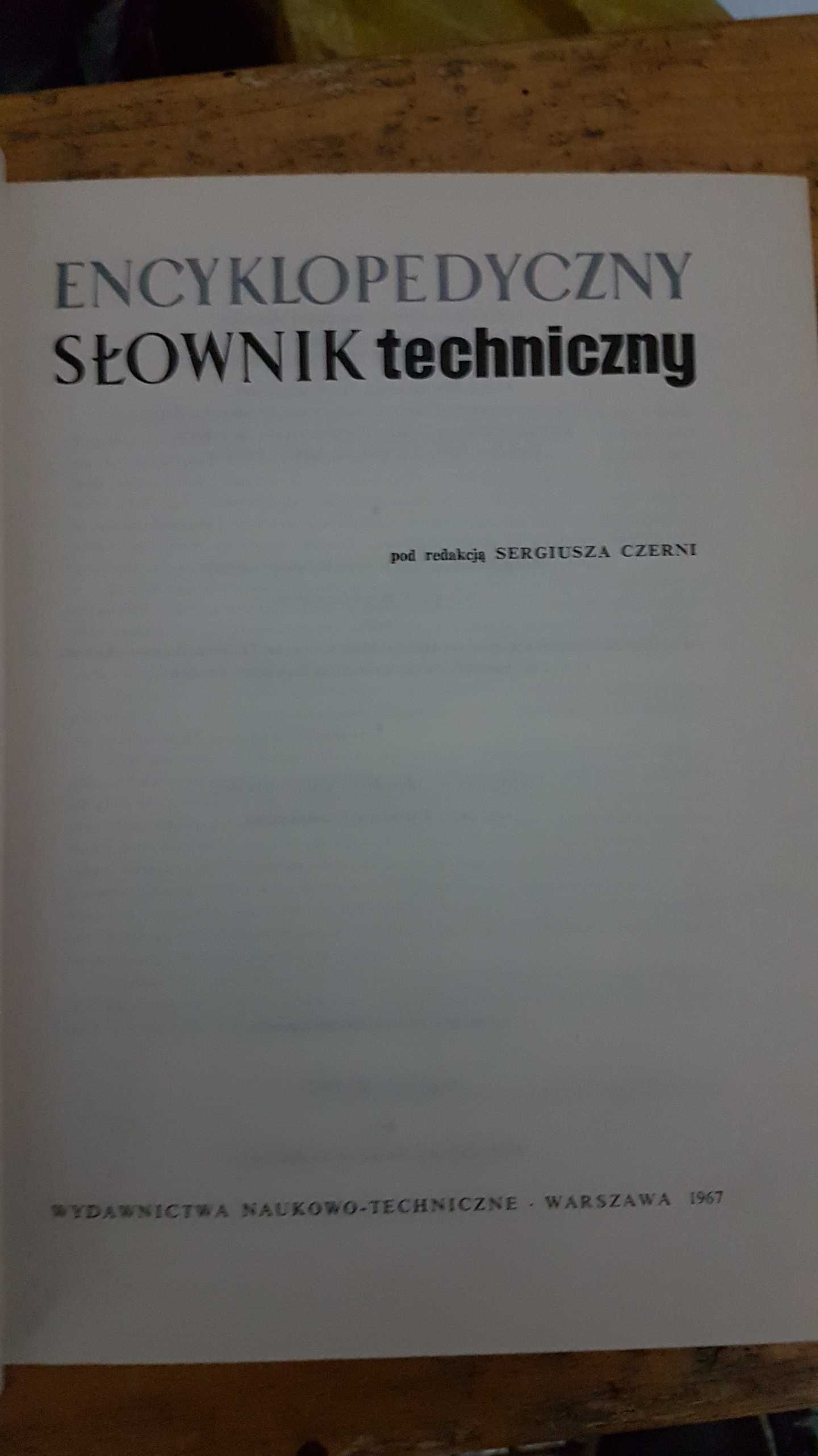 encyklopedia słownik techniczny 1967 rok