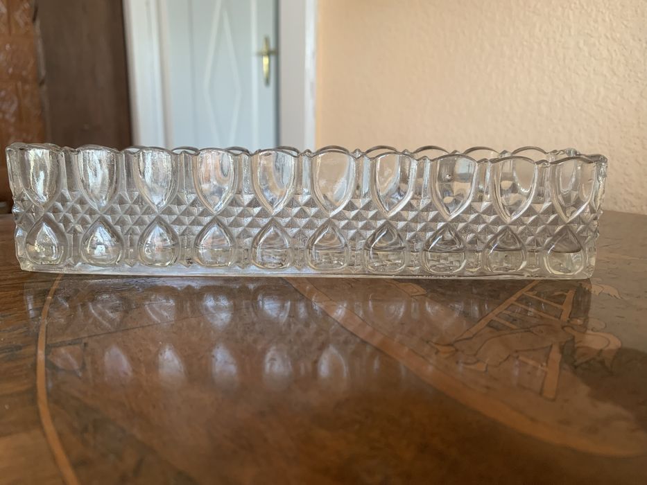 Szklane naczynie #PRL#polskidesign