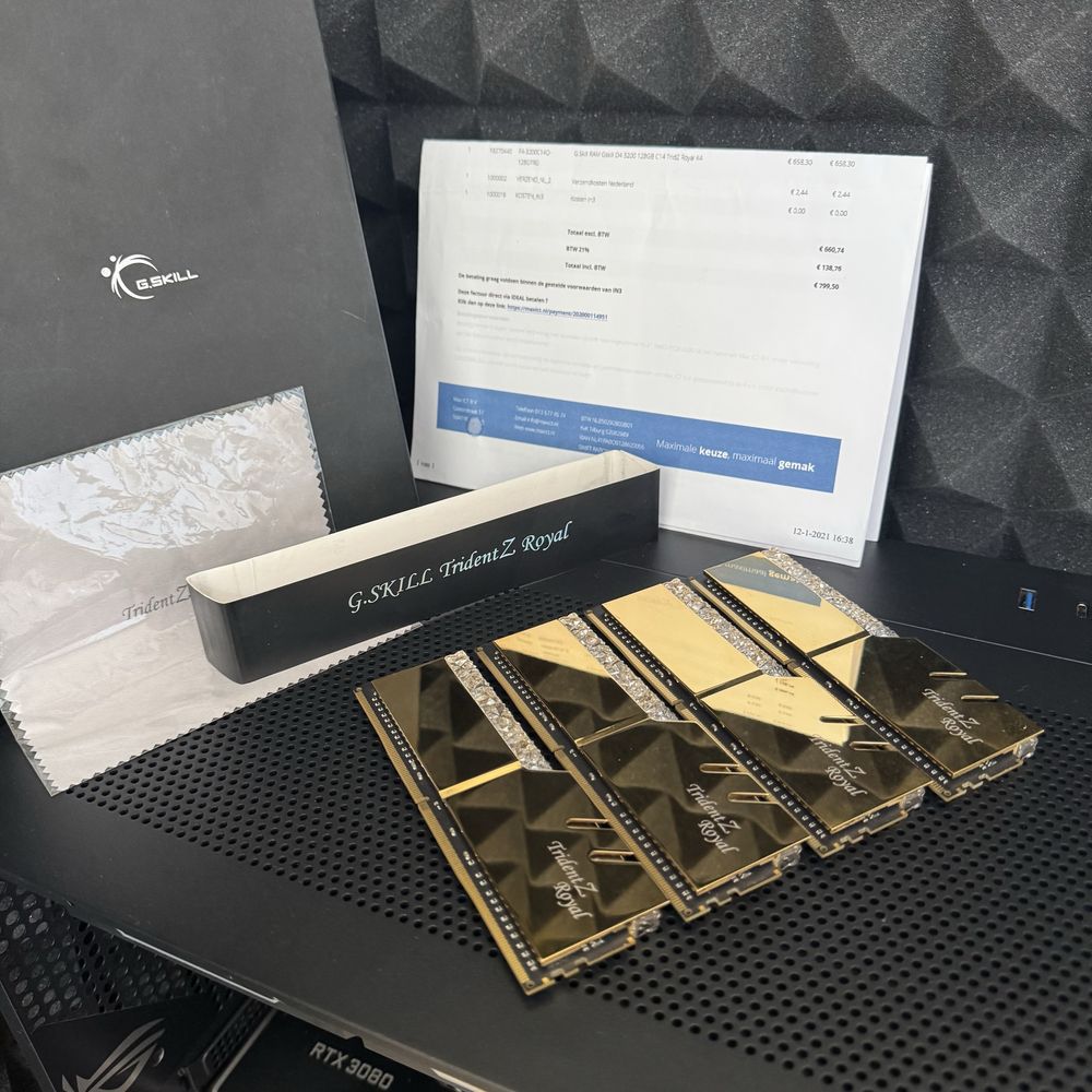 128Gb Gskill TridentZ Royal 4x32 Ddr4 оперативна памʼять