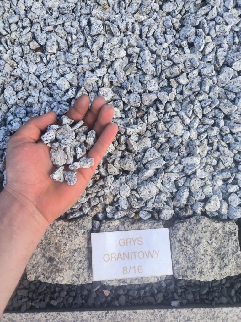 Kamień ogrodowy dekoracyjny / grys granitowy/ kruszywo