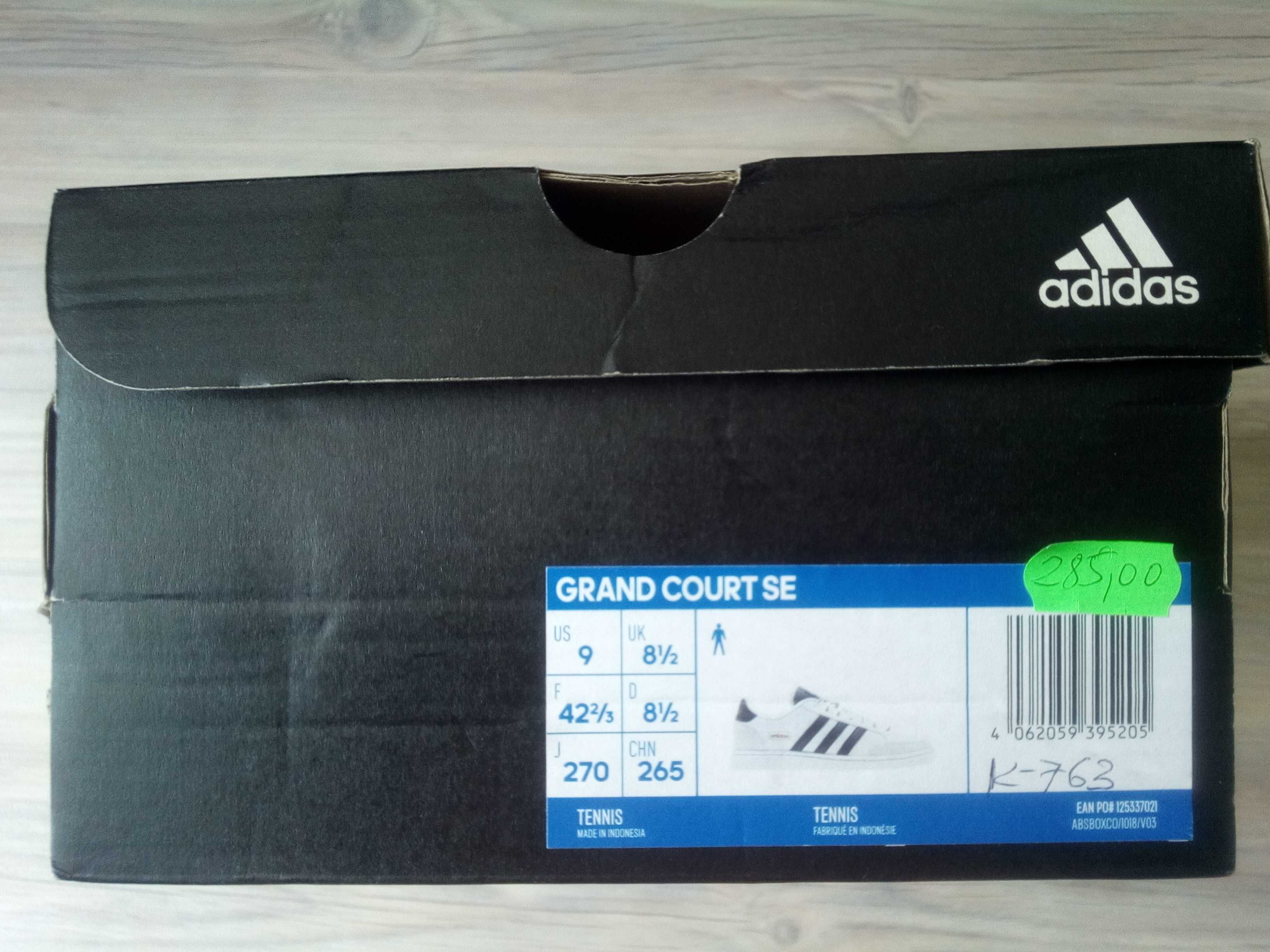 buty męskie Adidas białe 42i2/3 FW6669 grand court se nowe z metką