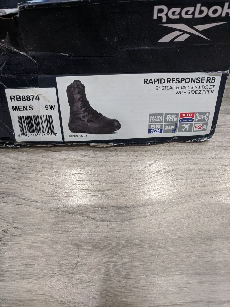 Тактичні черевики (берці) reebok rapid response 8"