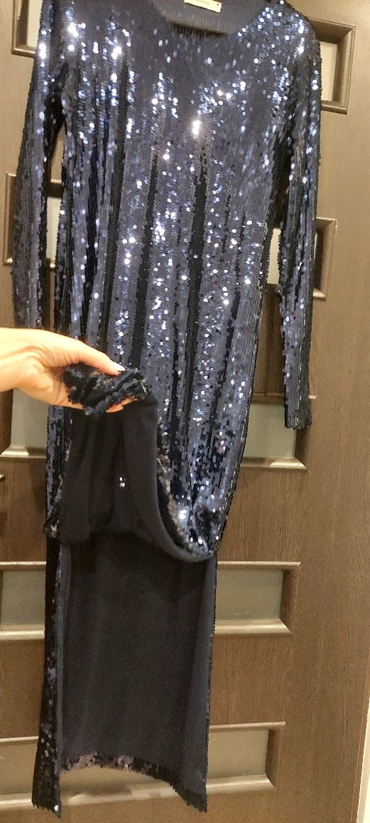 Sukienka s/m/l sylwestrowa cekiny