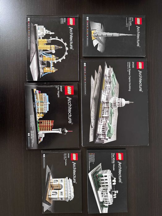 6 Instrukcji Lego Architecture - 21006, 21031, 21036, 21047 i inne