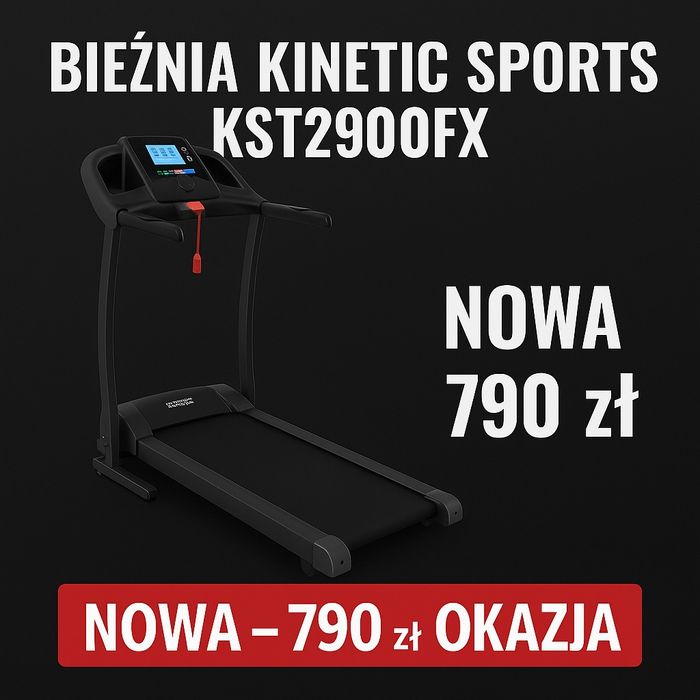 Nowa Bieżnia Kinetic Sports KST 2900 FX. Niemiecki Rynek
