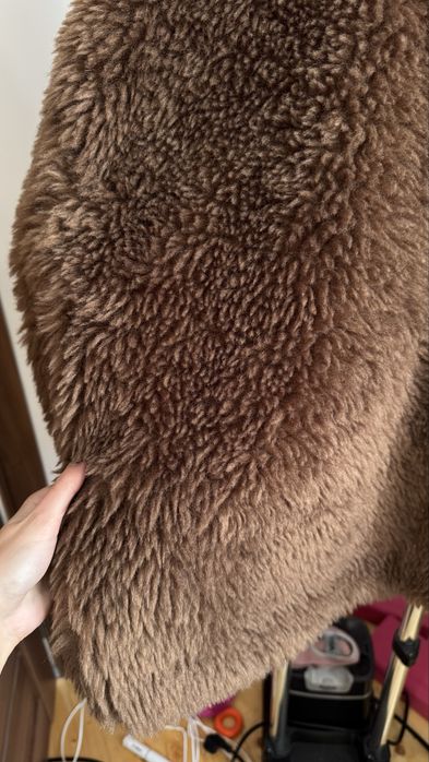 Шубка Stradivarius коротка шоколадна зимова