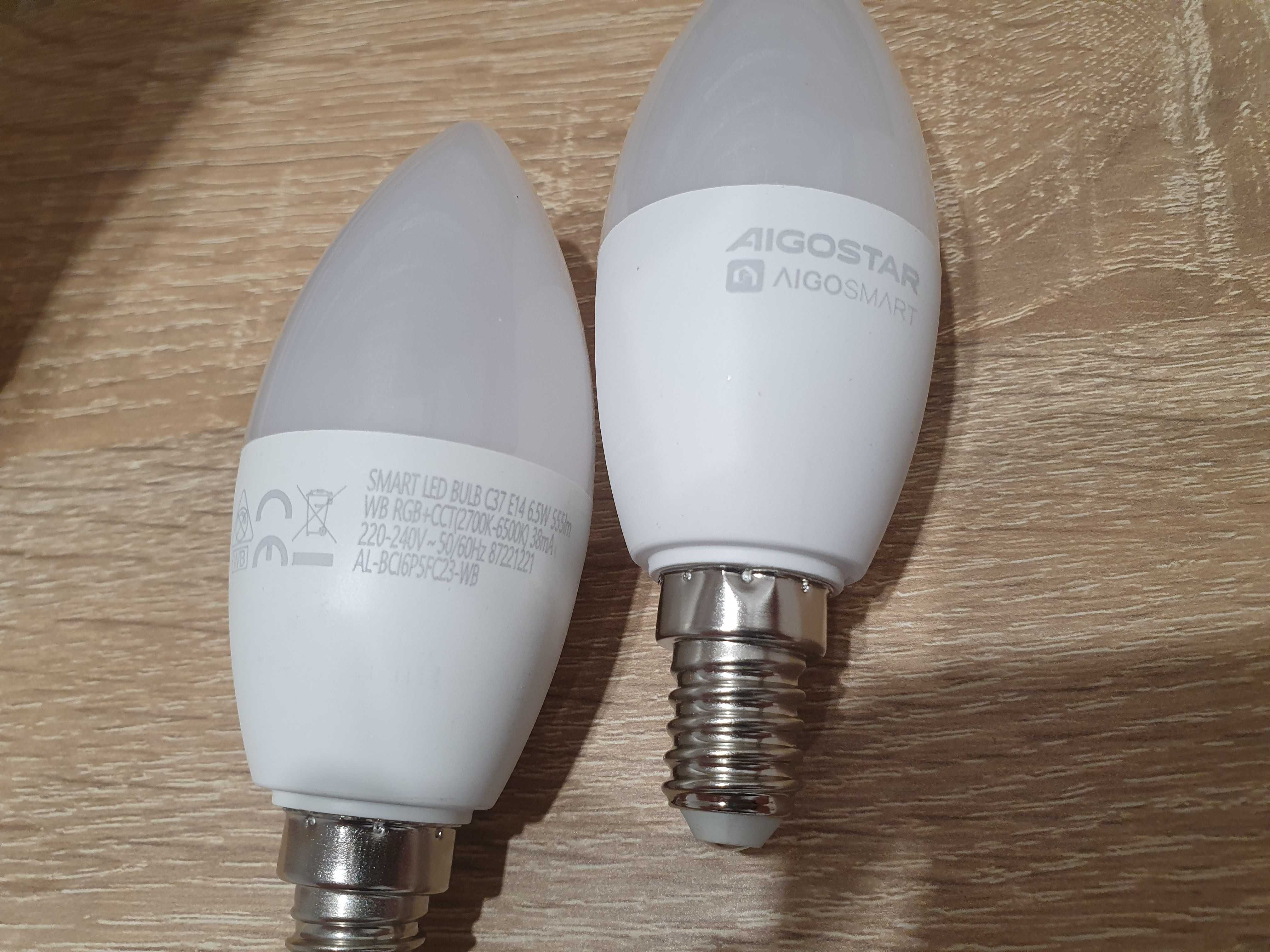 Aigostar Smart LED E14 CCT RGB WiFi 6x Inteligentna Żarówka Zestaw