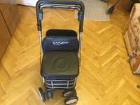 Wózek-Chodzik z siedziskiem na zakupy i spacery dla seniora