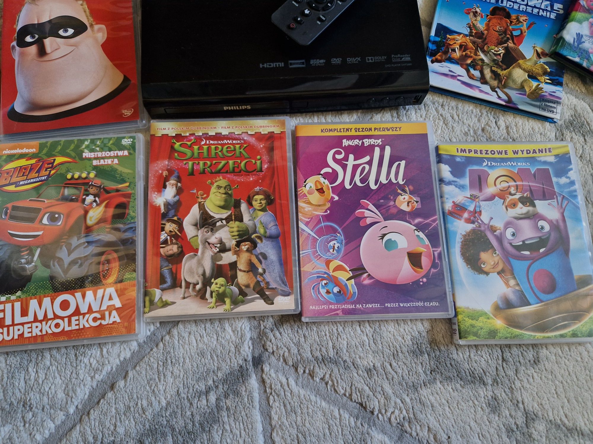 Odtwarzacz filmów DVD + 15 bajek dla dzieci LEGO STAR WARS SCOOBY-DOO