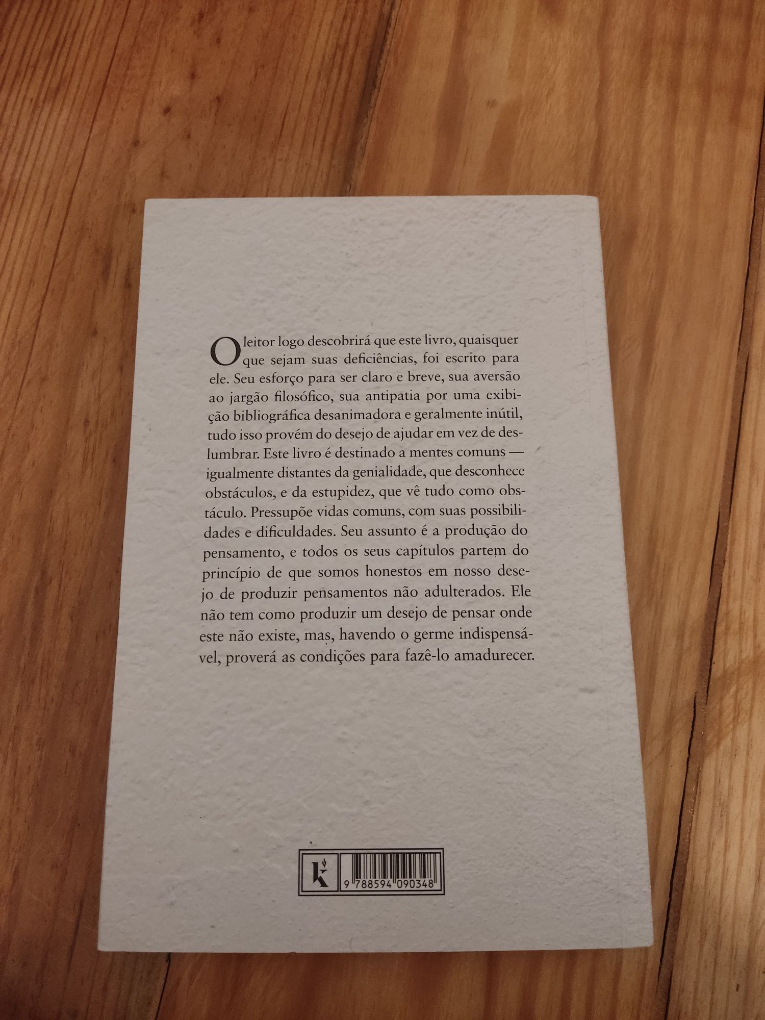 Livro "A Arte de Pensar"