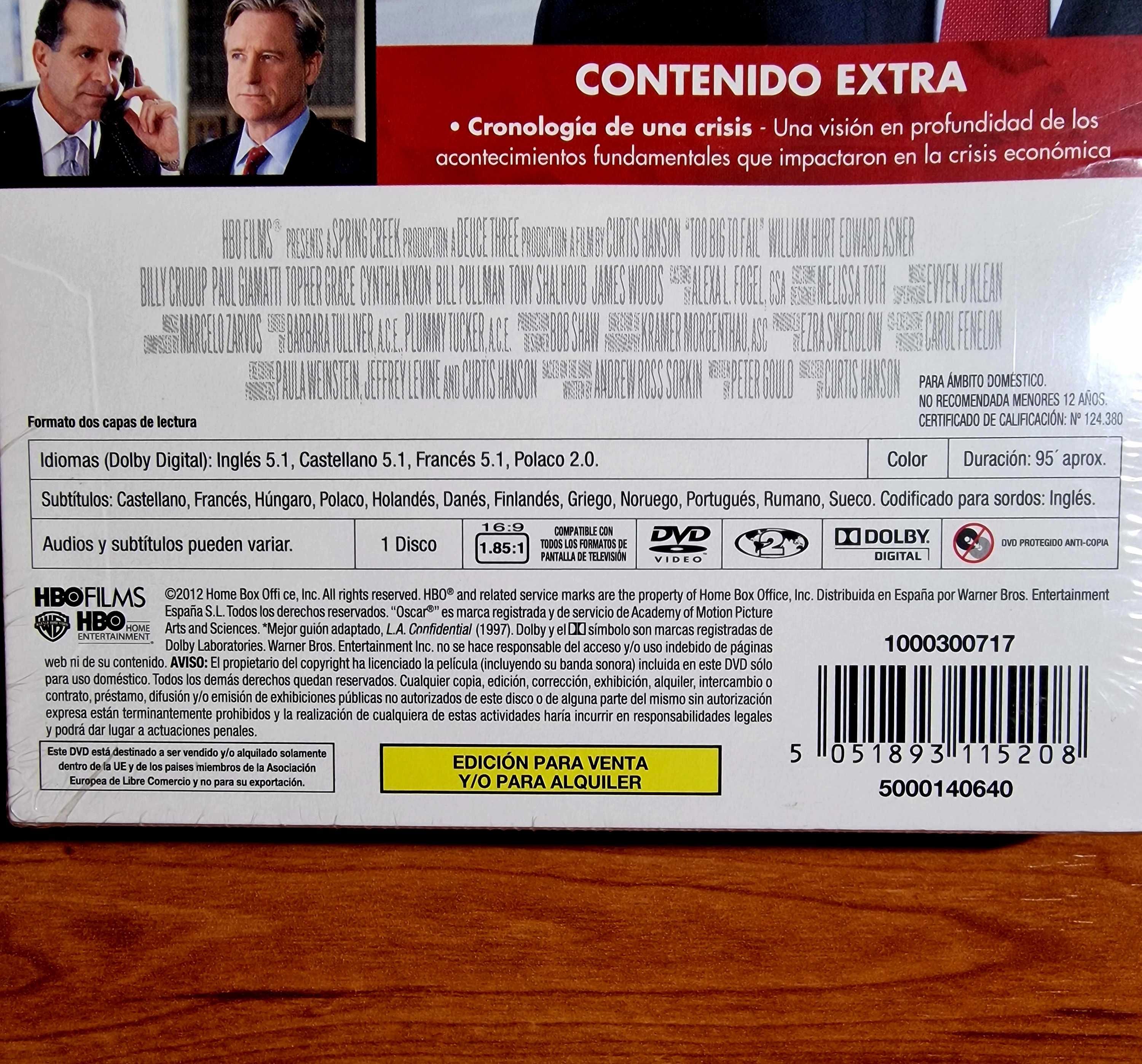 TOO BIG TO FAIL Grande demais para falhar (William Hurt/James Woods)