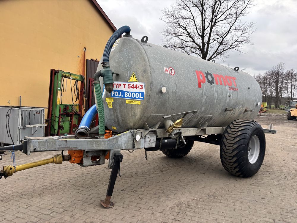 Beczkowóz Pomot 8000 litrów beczka szambiarka wóz asenizacyjny ocyn