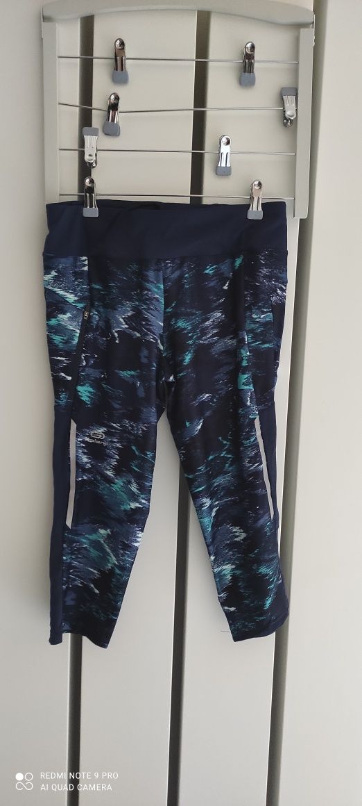 leginsy sportowe kalenji rozm. M 3/4 szkoła decathlon