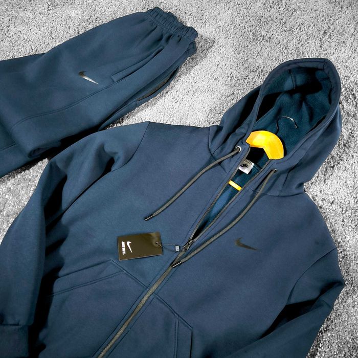 Зимовий чоловічий спортивний костюм Nike синій