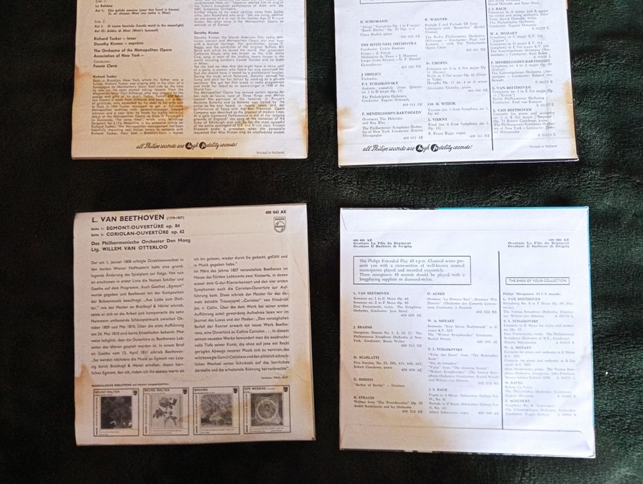 4 discos vinil Musica classica, etc  - Selo Philips  Como novos!