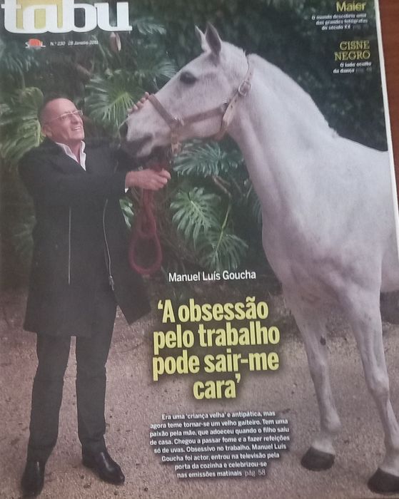 Manuel Luís Goucha 2001 a 2015 capa, revista e recorte