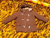 Тёплое пальто на 2-3 годика