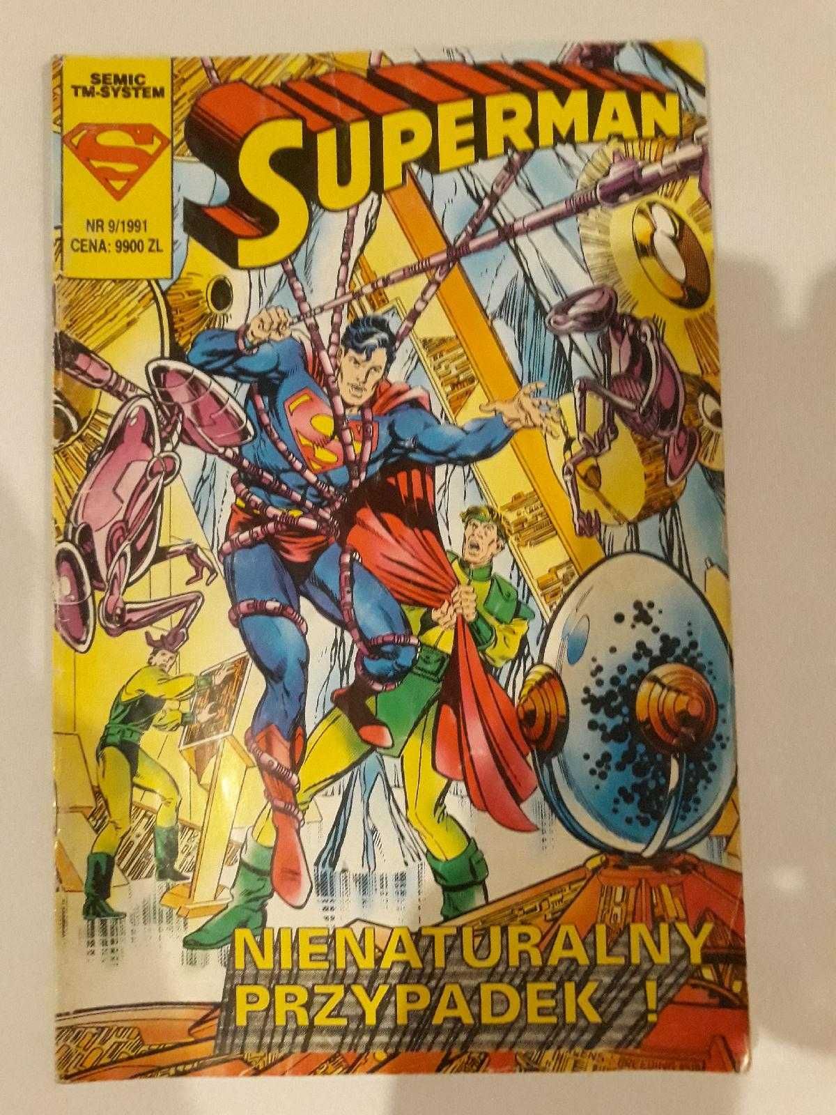 Komiks kreskówka Superman nr 9 / 1991 unikat warto tanio polecam