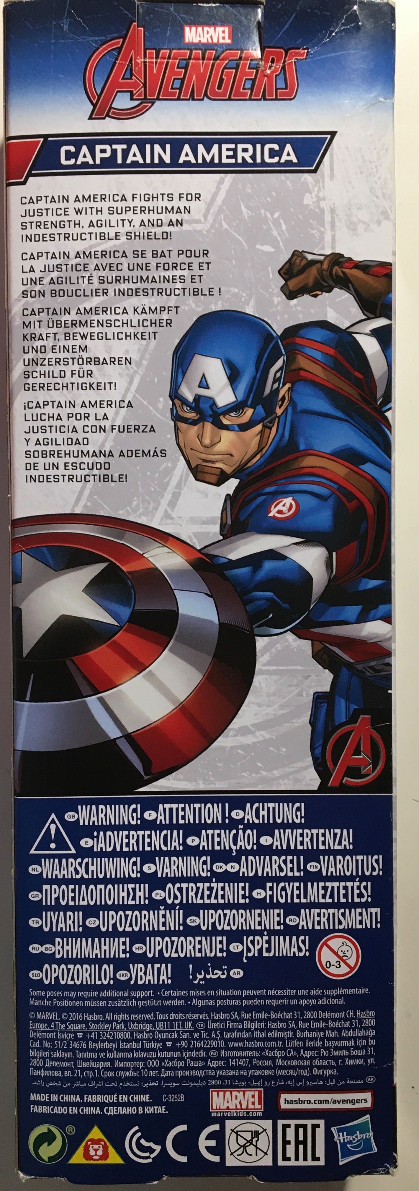 Capitão América 30cm Marvel Avengers