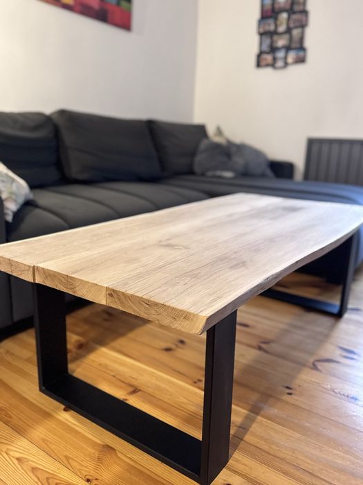 Ława dębowa z litego drewna