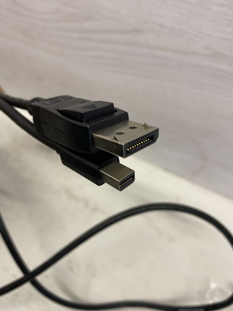 Кабель Mini DisplayPort – DisplayPort 4K, 1,5 м, чорний