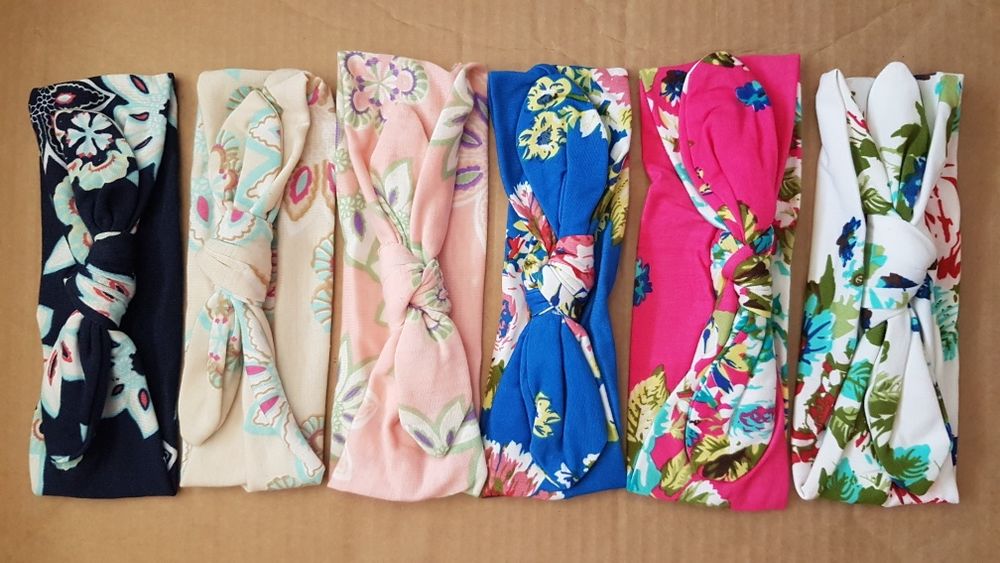 Fitas Cabelo Bebé/Turbante Menina/Bandanas Orelhas Coelho Flores