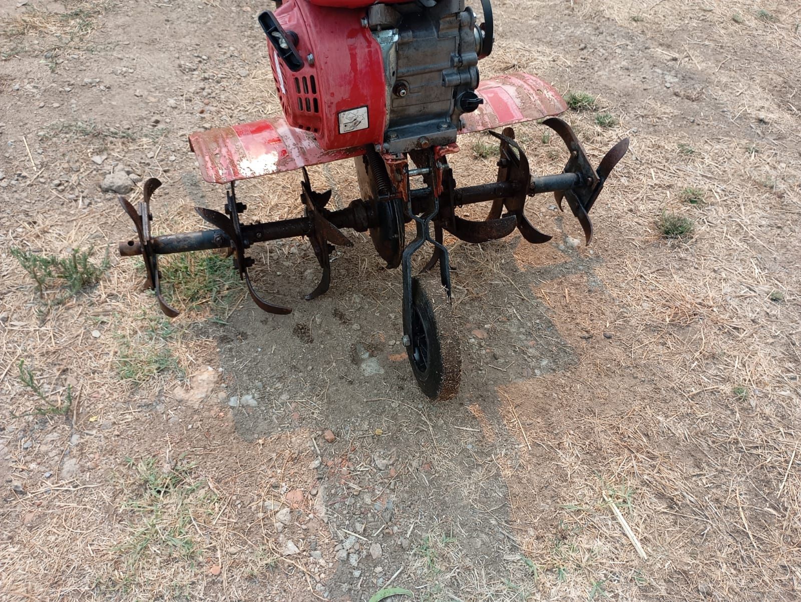 Moto-enxada 6.5cv a trabalhar