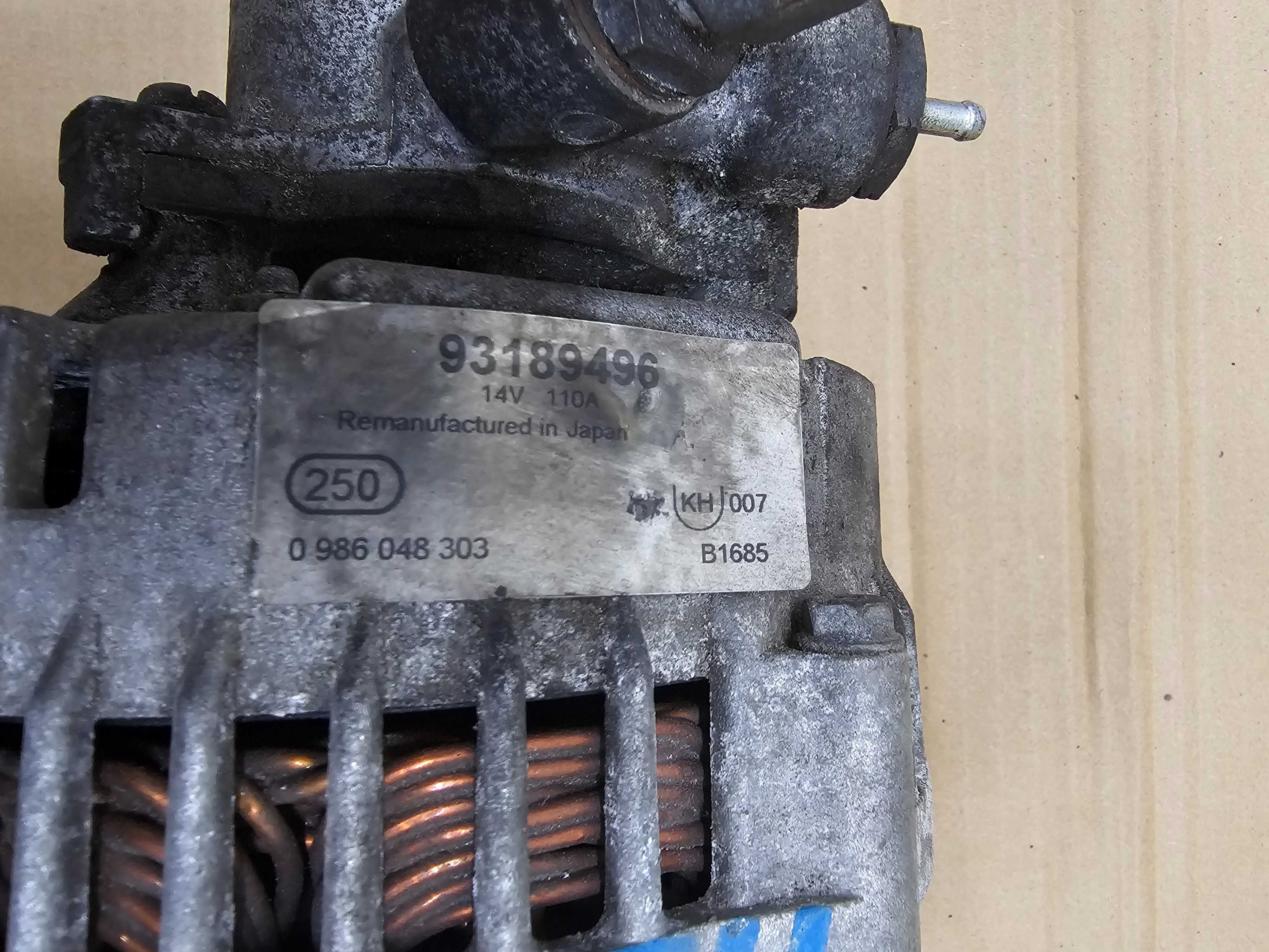 Alternator Opel Astra H Z17DTH z Vaku Pompą