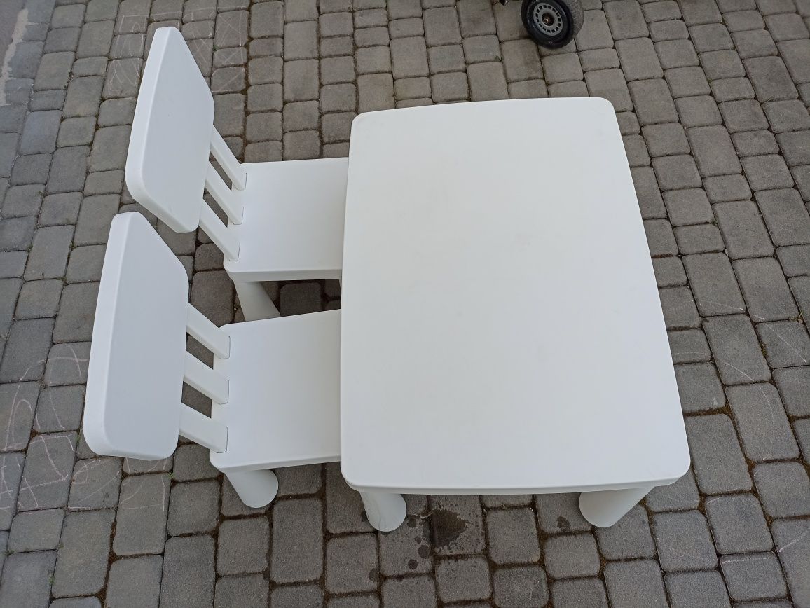 Stolik + 2 krzesła IKEA Mammut
