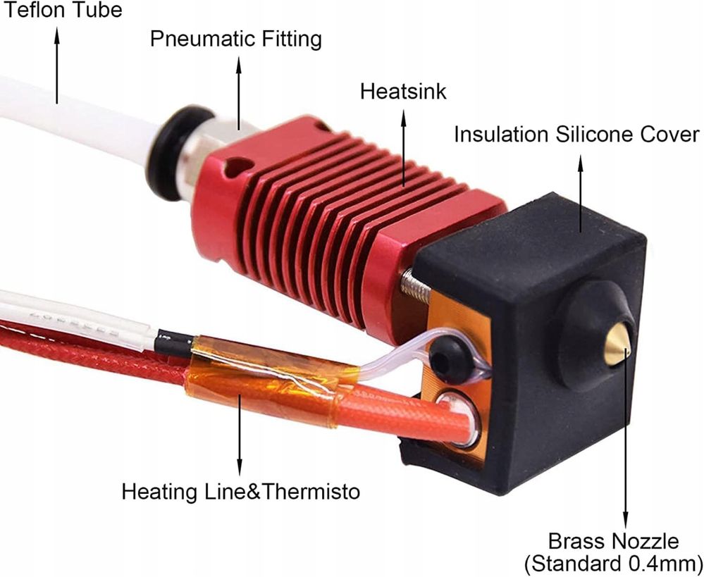 Creality Official Ender 3 Hotend Upgrade MK8 24V dla Ender