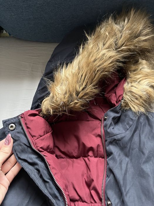 Dwustronna zimowa kurtka z kapturem