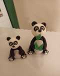Panda z masy cukrowej na tort