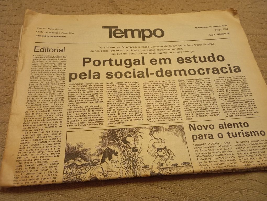 Jornal Tempo de 15 de janeiro de 1975