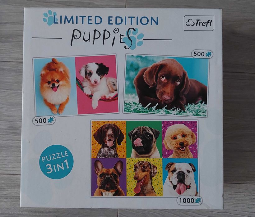 Trefl Puzzle Puppies 3w1