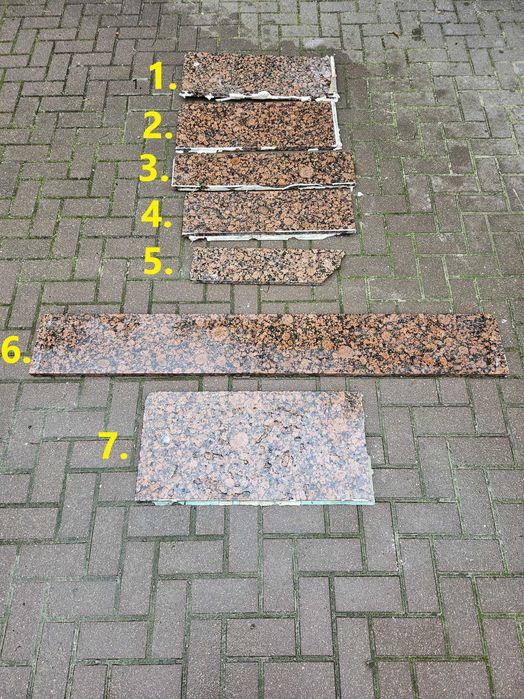 parapet granitowy Balmoral Red - różne wymiary sprzedam za pół ceny