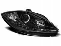 LAMPY PRZEDNIE SEAT LEON ALTEA 09-12 BLACK TRU DRL