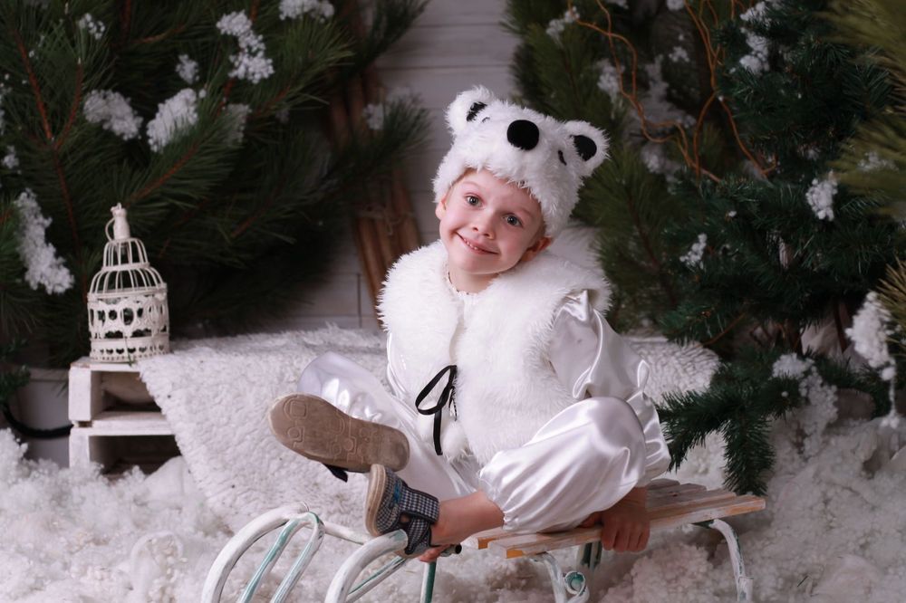 Оренда карнавального костюму Білий ведмідь Ведмедик 3-4-5 р