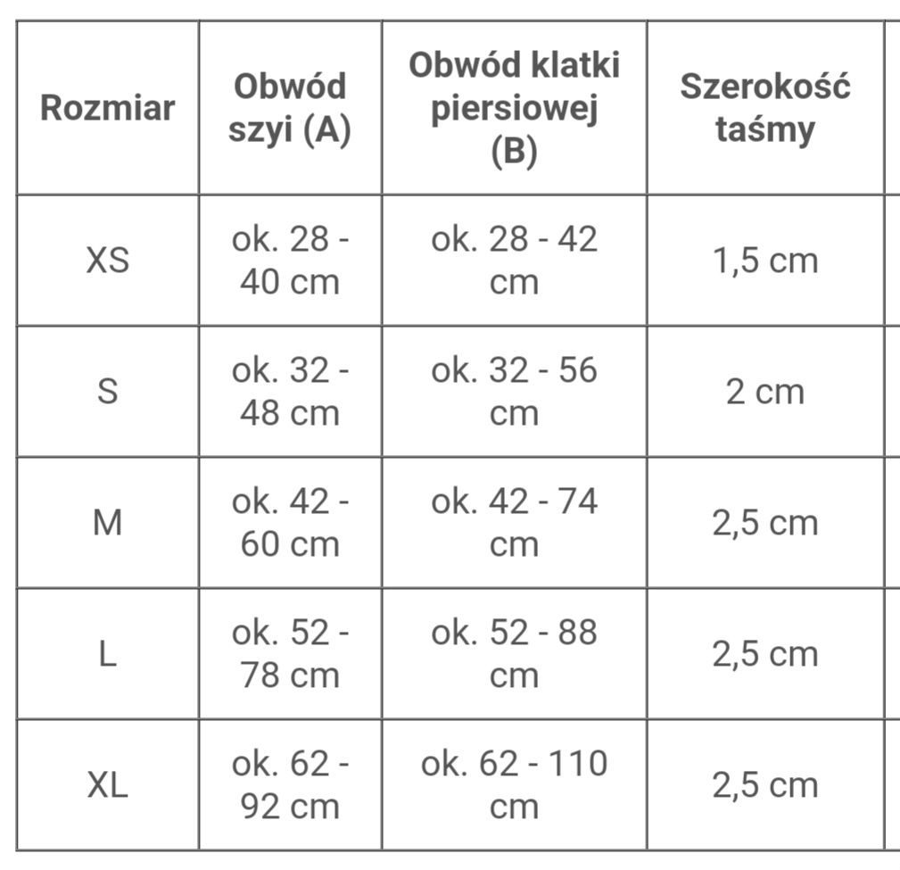 Szelki neoprenowe TIAKI xl czerwone