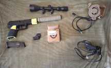 Réplica e material de airsoft.