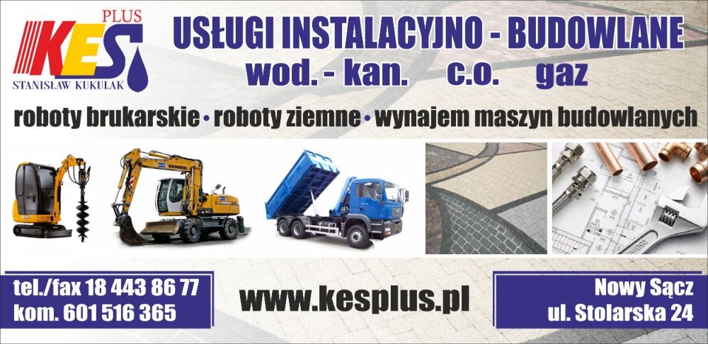 Usługi Koparka Ładowarka Minikoparka Wozidło budowlane Wiertnica HDS