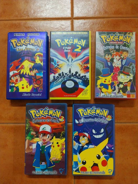 Pokemon - 5 Cassetes VHS