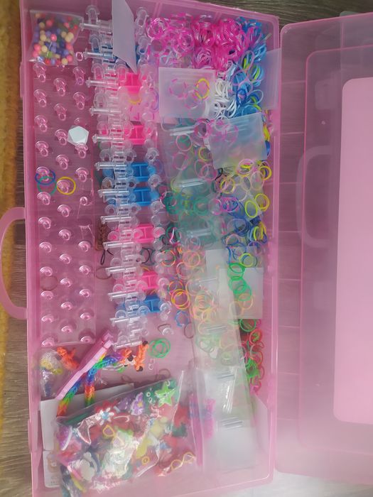 Великий набір резинок для плетіння 2шт+пакет брелків