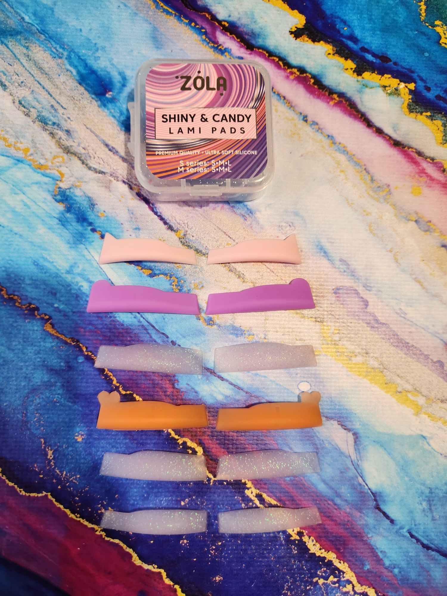 Валики для ламінування від ZOLA з колекції Shiny & Candy Lami Pads